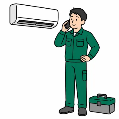電話をかける人のイラスト